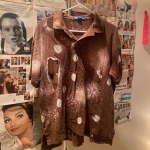 Bleach designed Ralph Lauren brown polo